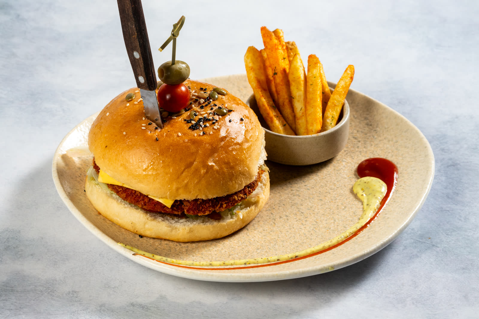 Fiery Chicken Burger
